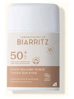 Stick solaire Teinté SPF50+ 9ml Laboratoires De Biarritz Herboristerie de Paris