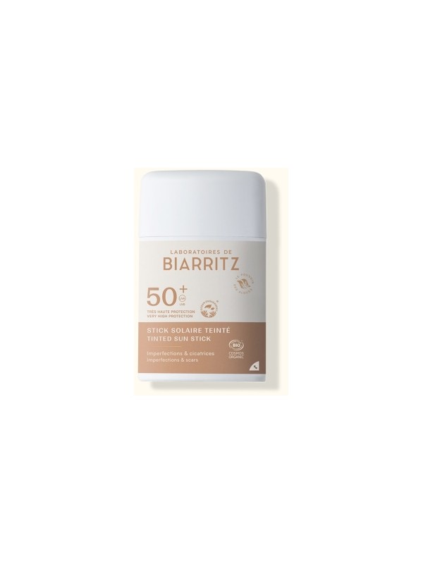 Stick solaire Teinté SPF50+ 9ml Laboratoires De Biarritz Herboristerie de Paris