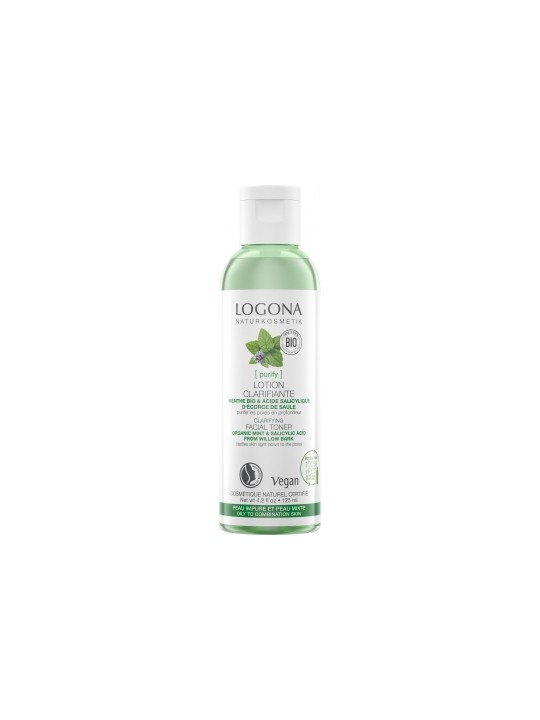 Lotion menthe bio et acide salicylique 125ml Logona Herboristerie de Paris