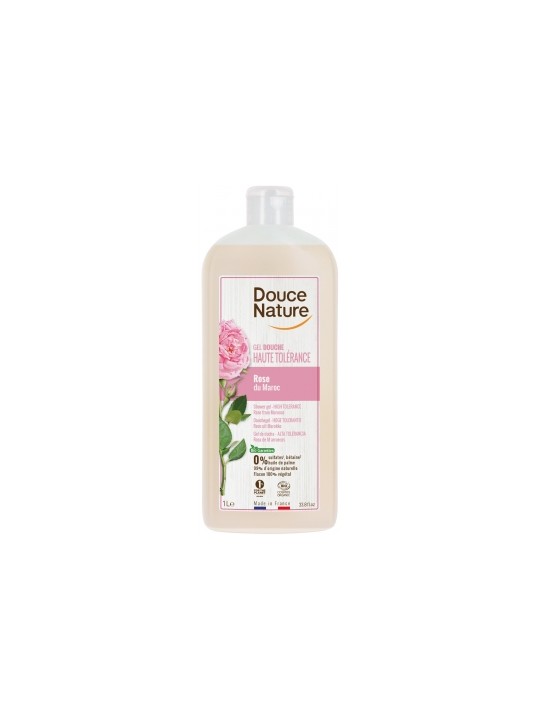 Douche haute tolérance Rose du Maroc 1L Douce Nature Herboristerie de Paris