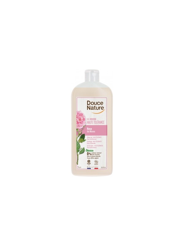 Douche haute tolérance Rose du Maroc 1L Douce Nature Herboristerie de Paris