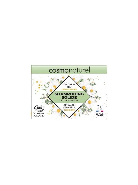 Shampoing solide cheveux blonds Camomille bio 85g Cosmo Naturel Herboristerie de Paris