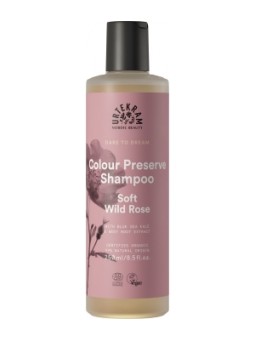Shampoing cheveux colorés à la Rose Sauvage Soft Wild Rose 250ml Urtekram Herboristerie de Paris