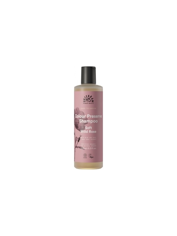 Shampoing cheveux colorés à la Rose Sauvage Soft Wild Rose 250ml Urtekram Herboristerie de Paris