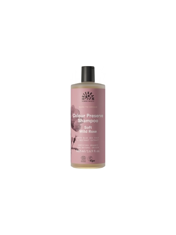 Shampoing cheveux colorés à la Rose Sauvage Soft Wild Rose 500ml Urtekram Herboristerie de Paris