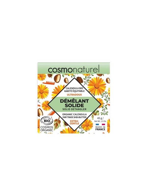 Démêlant solide ultradoux Calendula et Karité 45g Cosmo Naturel Herboristerie de Paris