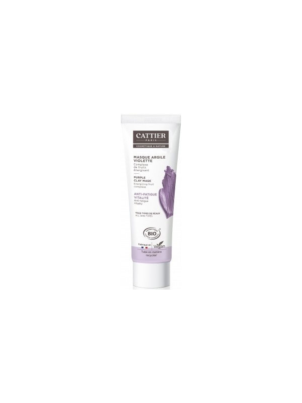 Masque argile violette 30ml Cattier Herboristerie de Paris
