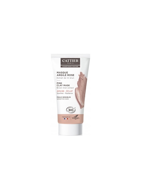 Masque argile rose 30ml Cattier Herboristerie de Paris