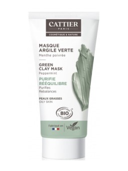 Masque argile vert 30ml Cattier Herboristerie de Paris