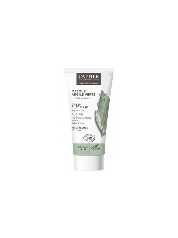 Masque argile vert 30ml Cattier Herboristerie de Paris