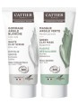 Lot Purifiant gommage et masque argile verte peaux grasses Cattier Herboristerie de Paris