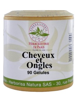 Cheveux et Ongles 90 gélules Herboristerie de Paris millet zinc ortie prêle silicium organique