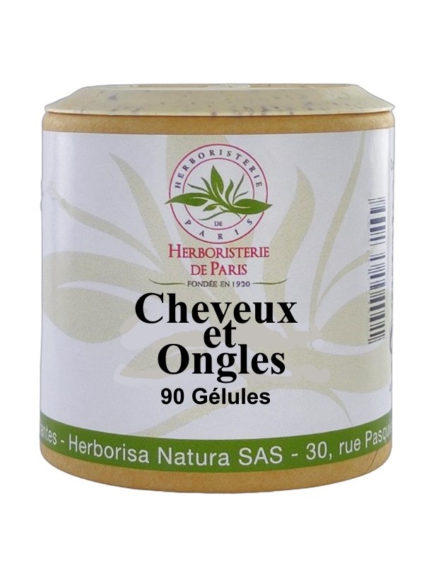 Cheveux et Ongles 90 gélules Herboristerie de Paris millet zinc ortie prêle silicium organique
