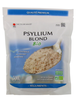 Psyllium Blond Teguments Bio Pot 500g Vecteur Sante