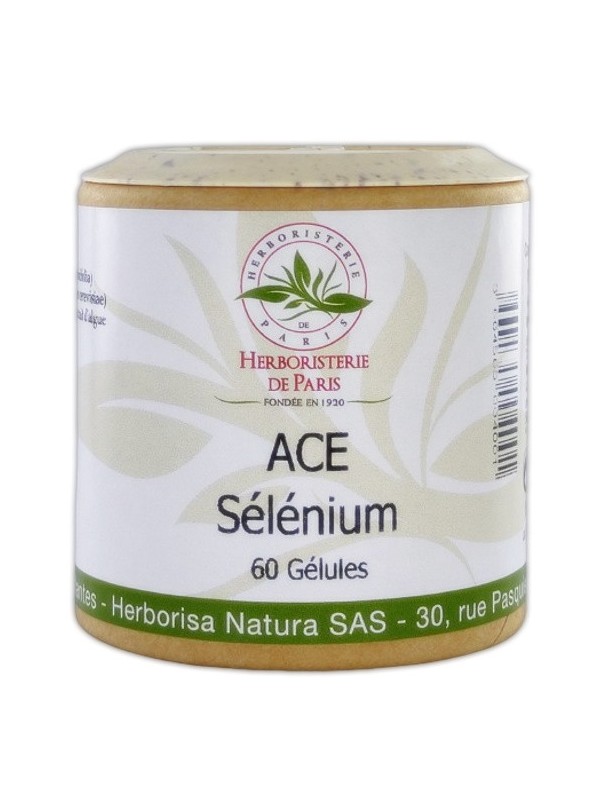 ACE Sélénium 60 gélules Herboristerie de paris antioxydant contre les radicaux libres et contre le stress oxydatif