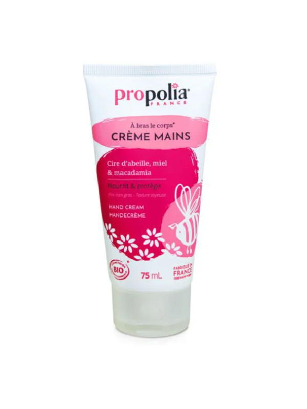 Crème Mains Bio Miel Cire d'abeille Calendula 75ml Propolia Herboristerie de Paris