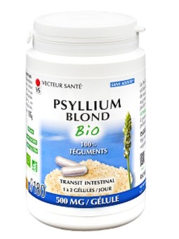 Psyllium Blond Bio 180 gélules Vecteur Sante régularité intestinale Herboristerie de paris