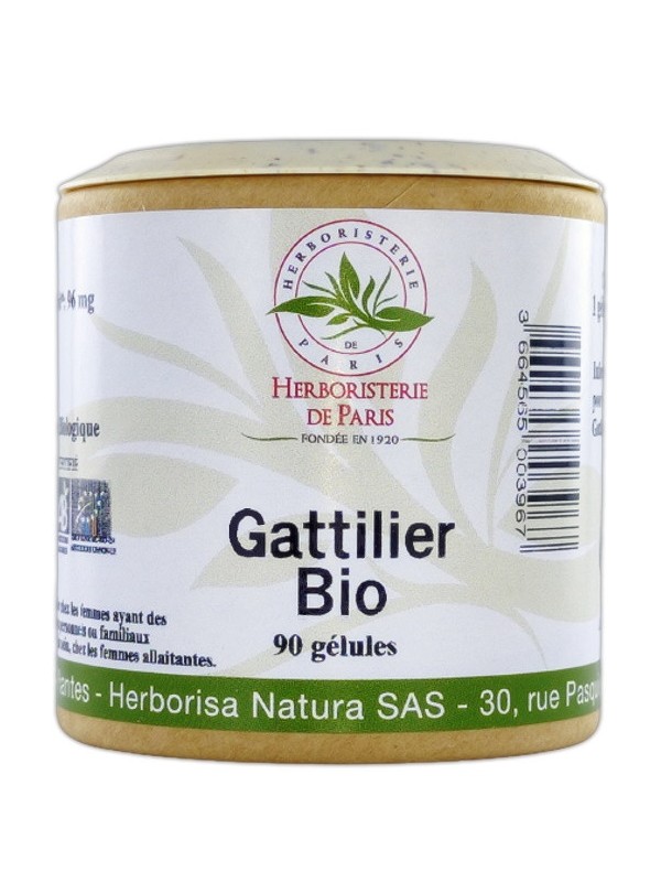 Gattilier bio 90 gélules Herboristerie de Paris vitex agnus castus confort féminin