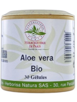 Aloe Vera bio 30 gélules Herboristerie de paris digestion transit tonus aloe vera extrait pur