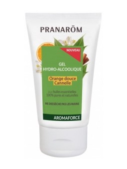 Gel hydro alcoolique Orange douce et Cannelle 50ml Pranarôm