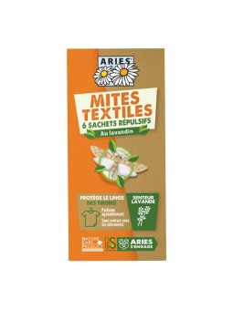 Mites Textiles sachets de protection des tiroirs 6 unités Aries