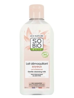 Lait démaquillant au lait d'ânesse bio 200ml So'Bio étic karité aloe vera glycérine Herboristerie de paris