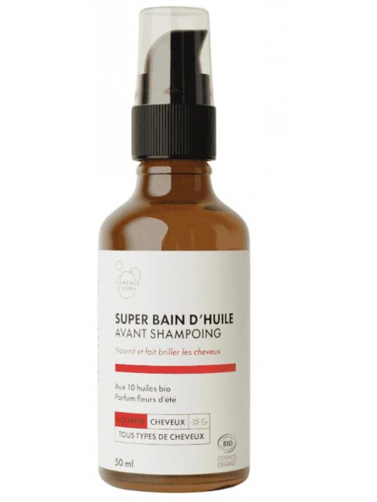 Super bain d'huile avant shampoing 50ml Clemence & Vivien