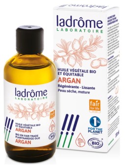 Huile végétale d'Argan régénérante et lissante 100ml Ladrome