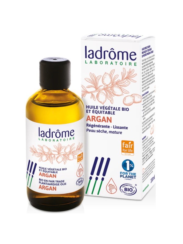 Huile végétale d'Argan régénérante et lissante 100ml Ladrome