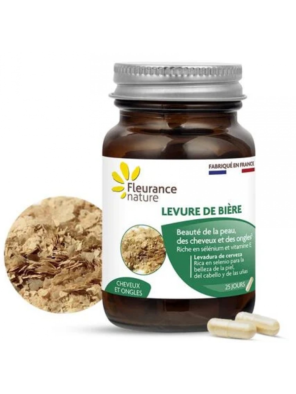 Levure de bière au sélénium 50 gélules Fleurance Nature santé cheveux ongles Herboristerie de paris