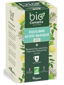 Infusion Equilibre Acido Basique bio 20 sachets   4 gratuits 30g