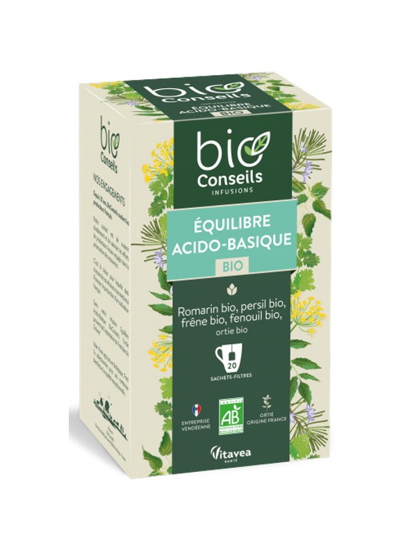 Infusion Equilibre Acido Basique bio 20 sachets   4 gratuits 30g