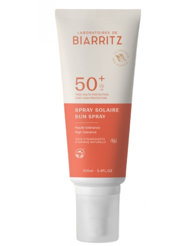 Spray Solaire SPF 50  Huile de Coco et Alga Gorria 100ml Alga maris Herboristerie de paris