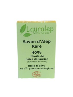 Savon d'Alep Rare 40% huile de Laurier 150g Lauralep