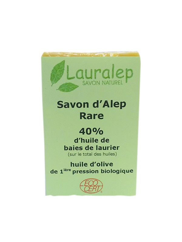 Savon d'Alep Rare 40% huile de Laurier 150g Lauralep