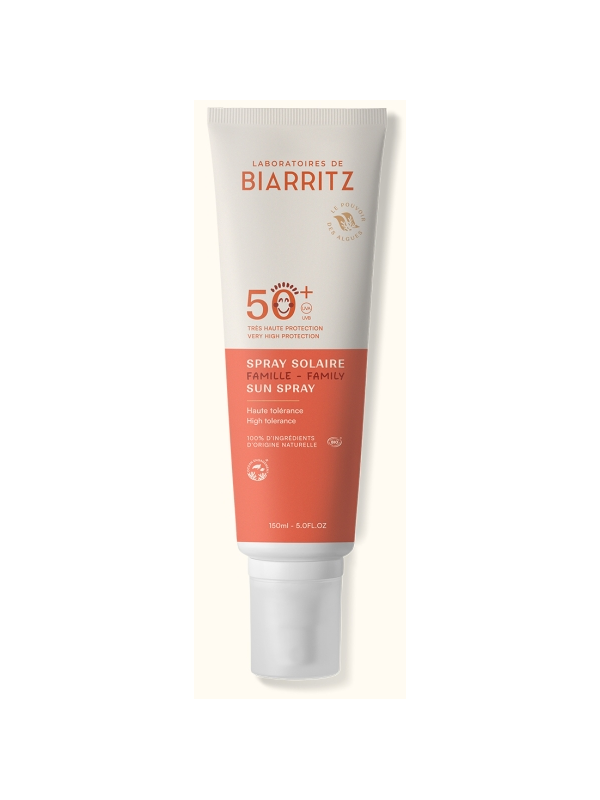 Spray Solaire SPF 50+ Format Familial 150ml Laboratoires De Biarritz Herboristerie de Paris