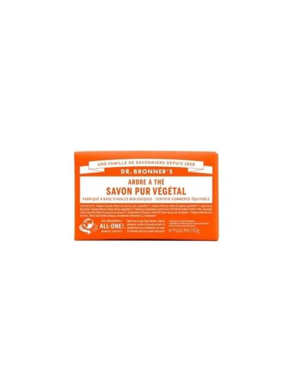 Savon solide à l'Arbre à thé Dr Bronners