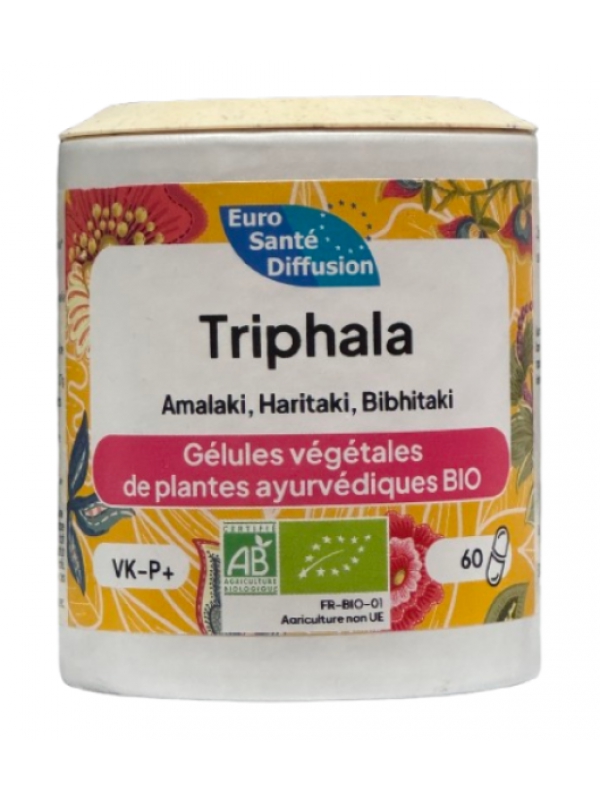 Triphala BIO 60 gélules Phytofrance 3 baies indiennes Herboristerie de paris