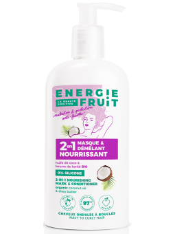 Masque 2 en 1 Cheveux Boucles Coco Karite Bio 300ml Energie Fruit Herboristerie de Paris