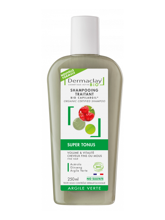 Shampoing Super Tonus 250ml Dermaclay  Herboristerie de Paris
