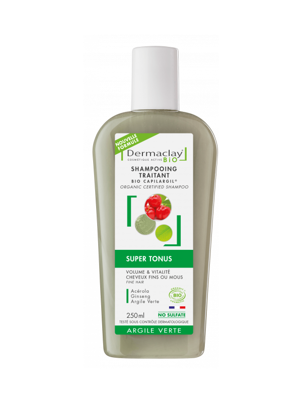 Shampoing Super Tonus 250ml Dermaclay  Herboristerie de Paris