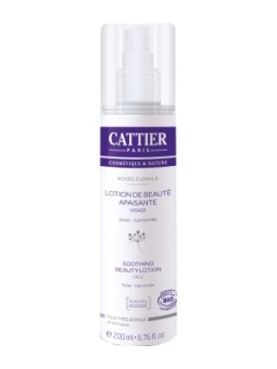 Lotion de beauté apaisante sans alcool Rosée Florale 200ml Cattier Herboristerie de Paris