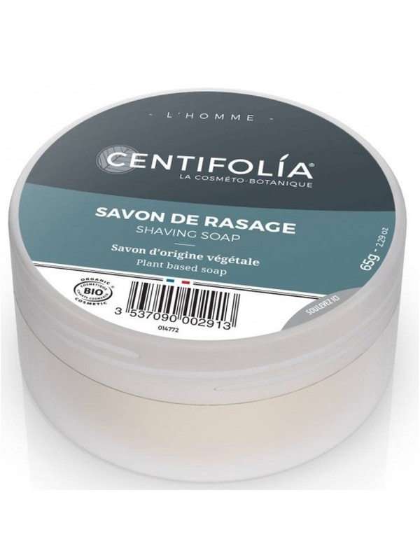 Savon de rasage boite 65g Centifolia Savon à barbe peau sensible  Herboristerie de Paris