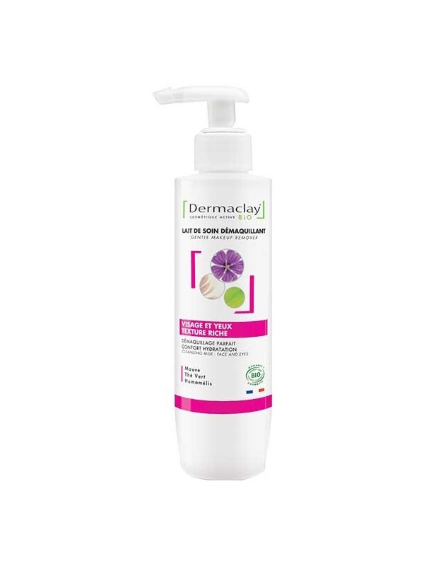 Lait de soin démaquillant 200ml Dermaclay  Herboristerie de Paris