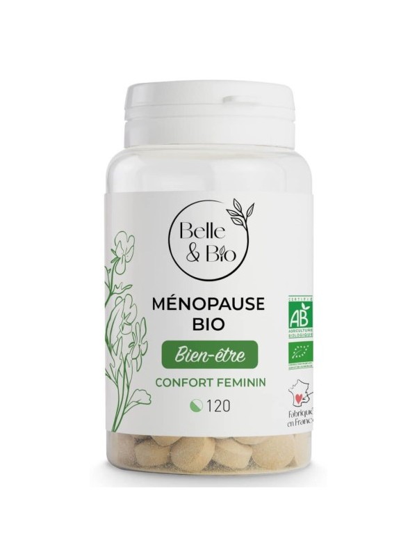 Ménopause bio 120 comprimés Belle et Bio Herboristerie de Paris maintien de l'activité hormonale