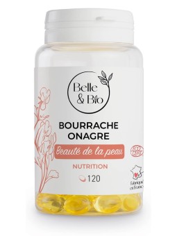 Onagre Bourrache bio 120 capsules Belle et Bio Herboristerie de Paris acide gamma linolénique