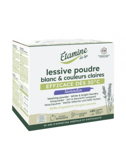 Lessive poudre compacte Senteur Lavande 2kg Etamine du Lys Herboristerie de Paris