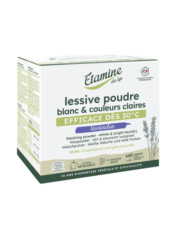 Lessive poudre compacte Senteur Lavande 2kg Etamine du Lys Herboristerie de Paris