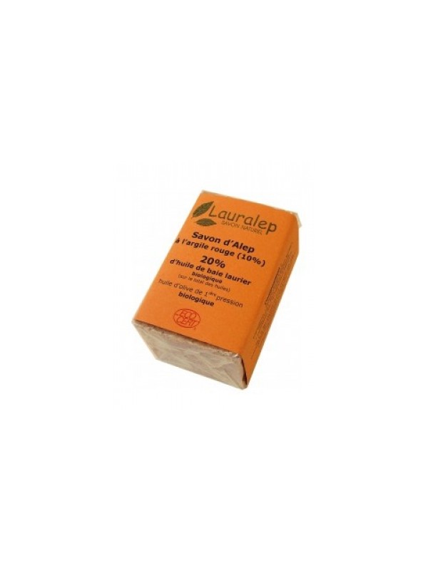 Le savon d'Alep à l'Argile Rouge 150g Lauralep Herboristerie de Paris