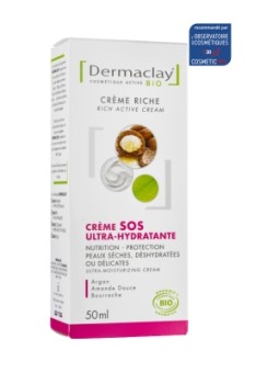 Crème SOS ultra hydratante 50ml Dermaclay  Herboristerie de Paris